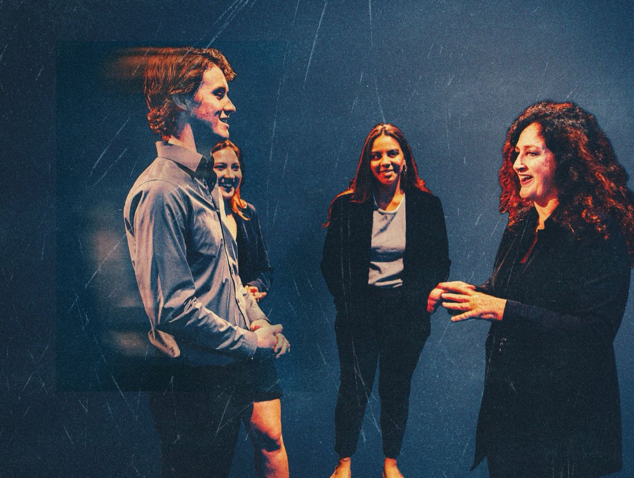 Kathryn Kellner working with a seminar group